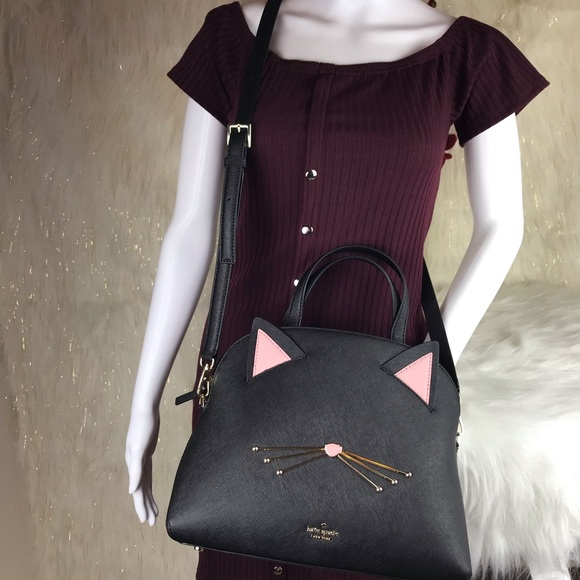 KATE SPADE CAT’S MEOW LOTTIE SATCHEL/CROSSBODY BAG - Picture 6 of 8